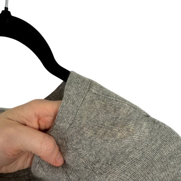 Theory Candace 100% Cashmere Sweater Dress Grey Pockets Womens Medium - Picture 4 of 7